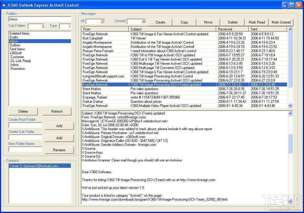 X360 Outlook Express ActiveX OCX,X360 Outlook Express ActiveX OCX下载,X360 Outlook