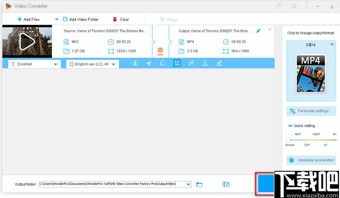 WonderFox HD Video Converter Factory Pro下载,视频转换