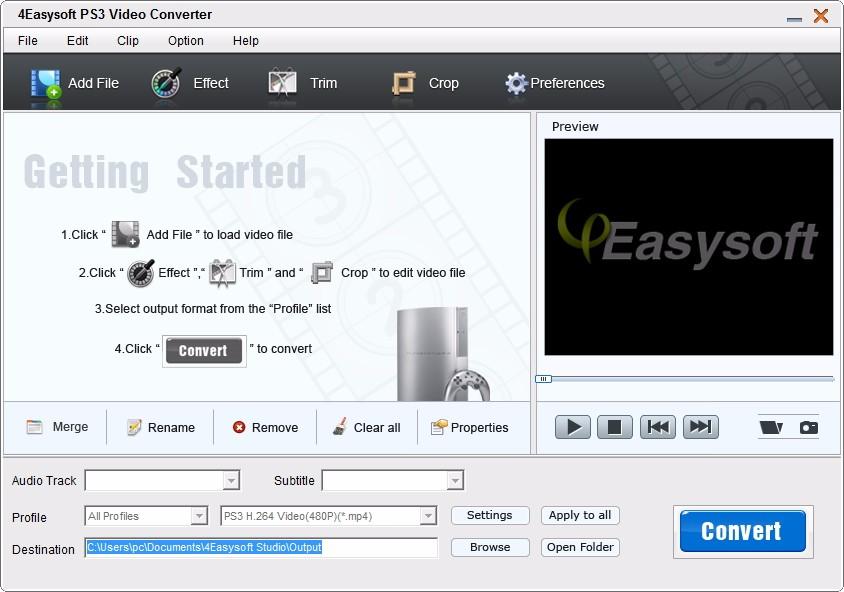4Easysoft PS3 Video Converter下载,PS3视频格式转换器