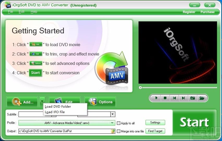 iOrgSoft DVD to AMV Converter,DVD转AMV,视频转换