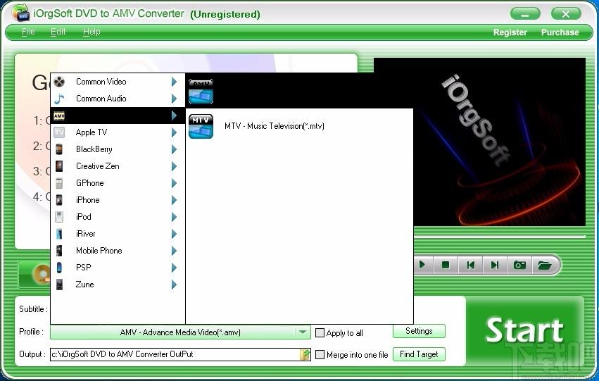 iOrgSoft DVD to AMV Converter,DVD转AMV,视频转换